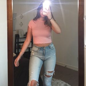 Pink Crop Top